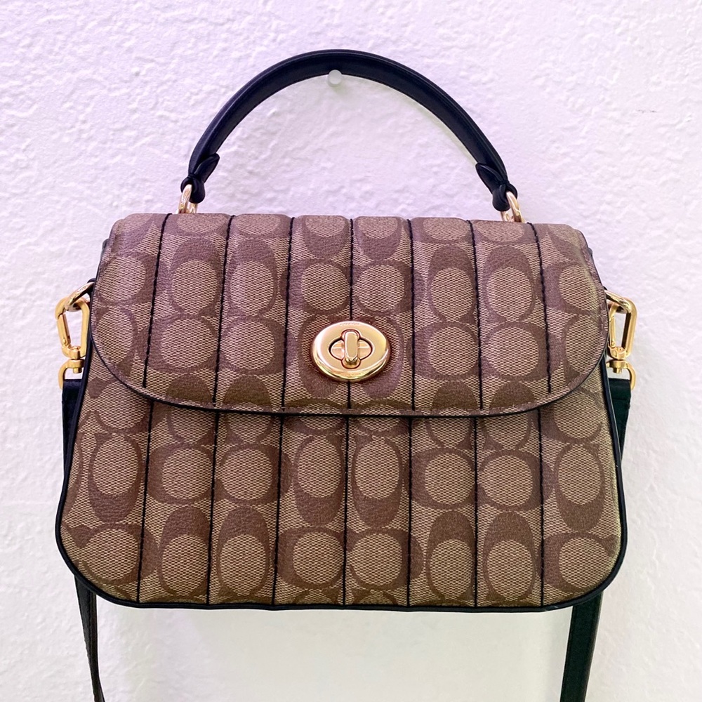 Coach Marlie Top Handle Snachel Brown
